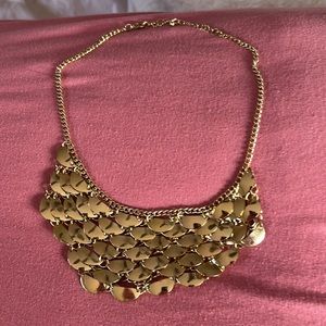 Gold Fish Scale Necklace from Anthropologie